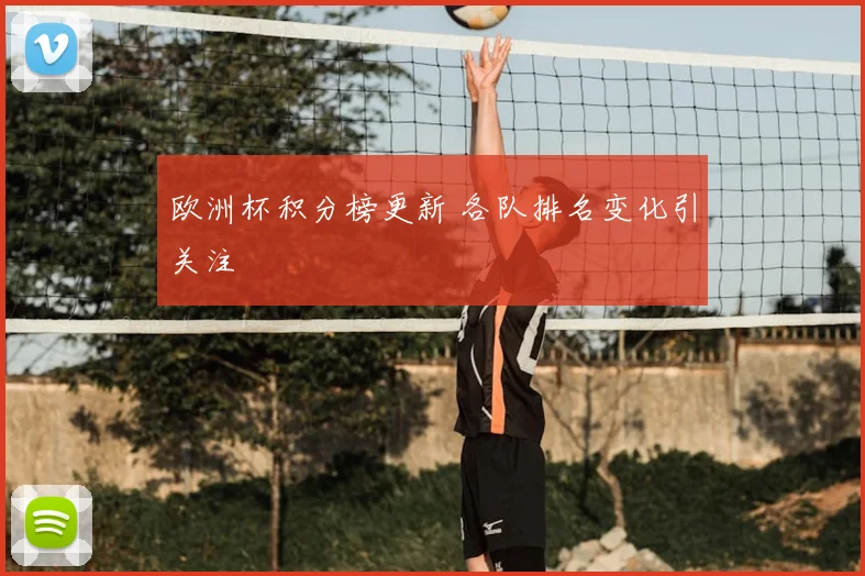 欧洲杯积分榜更新 各队排名变化引关注